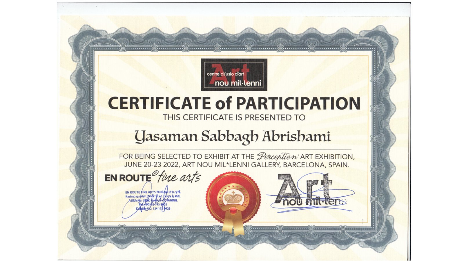 Yasamin Sabbagh Abrishami Certificate (4)